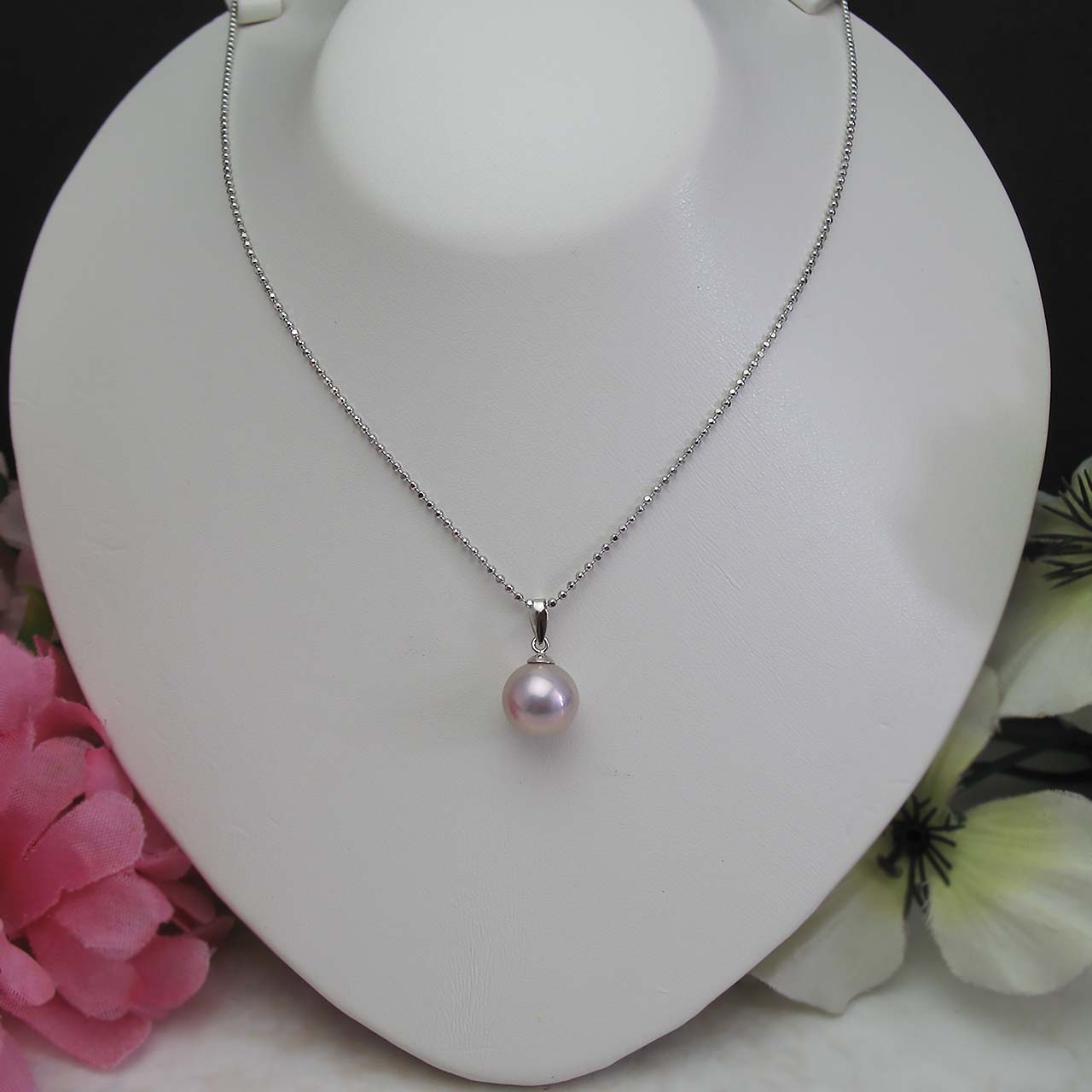 K14WG有核淡水ペンダント　No14 - 画像 (2)