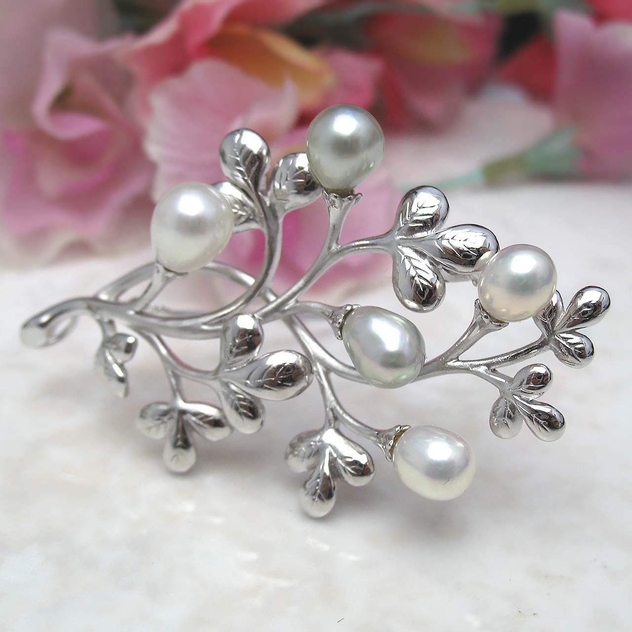 fromseaあこや&淡水ブローチ - 画像 (5)