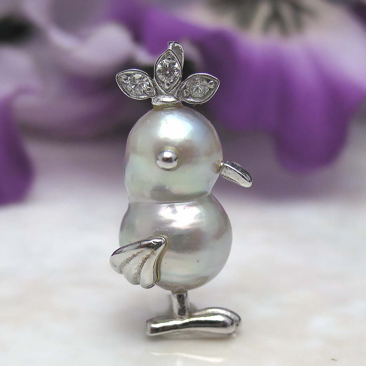 K18WGチーウーペンダント