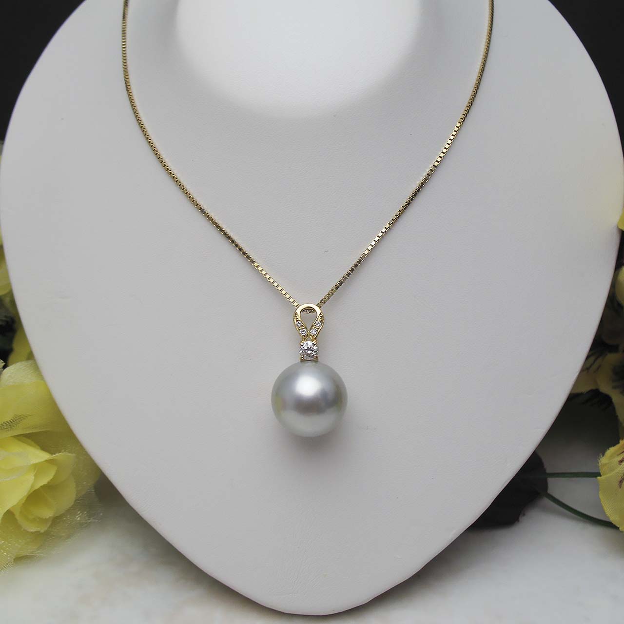 K18タヒチ黒蝶 15ミリペンダントトップ - 画像 (2)