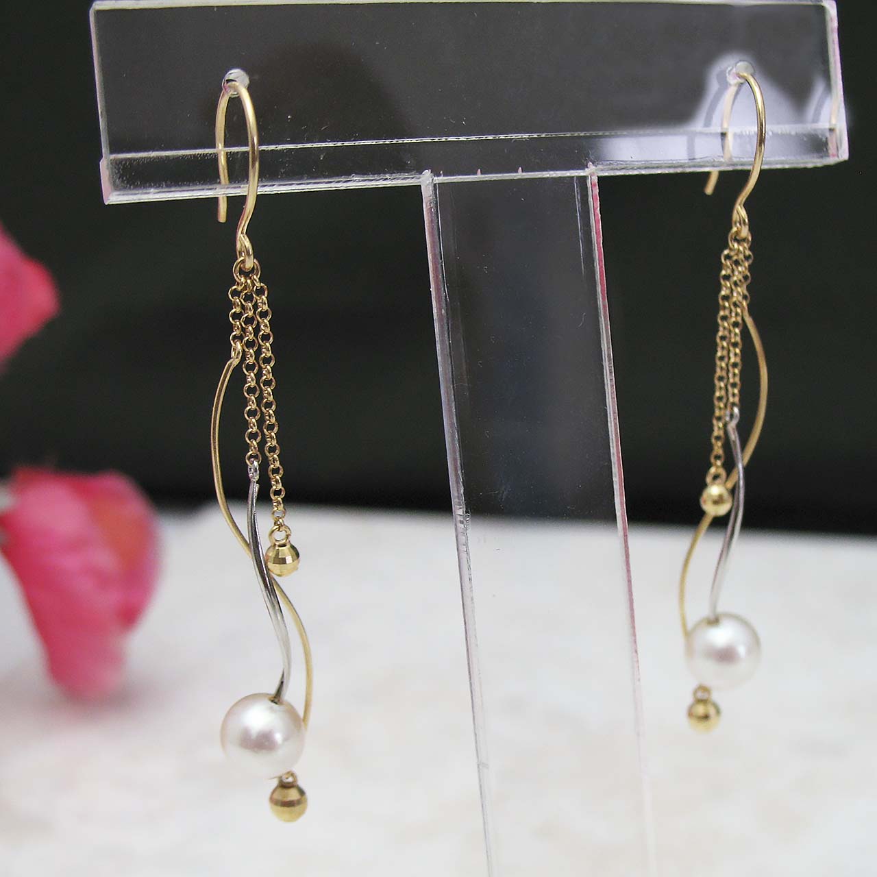 K10・PT900あこや真珠ピアス