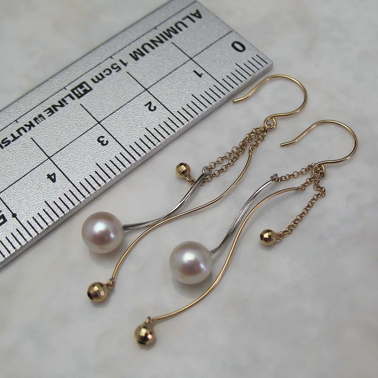 K10・PT900あこや真珠ピアス - 画像 (4)