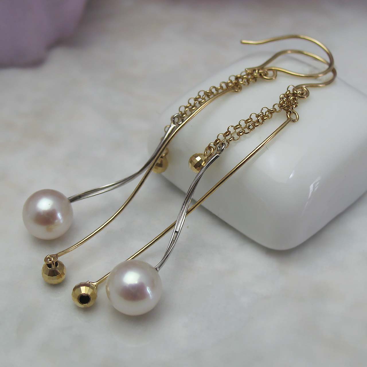 K10・PT900あこや真珠ピアス - 画像 (5)