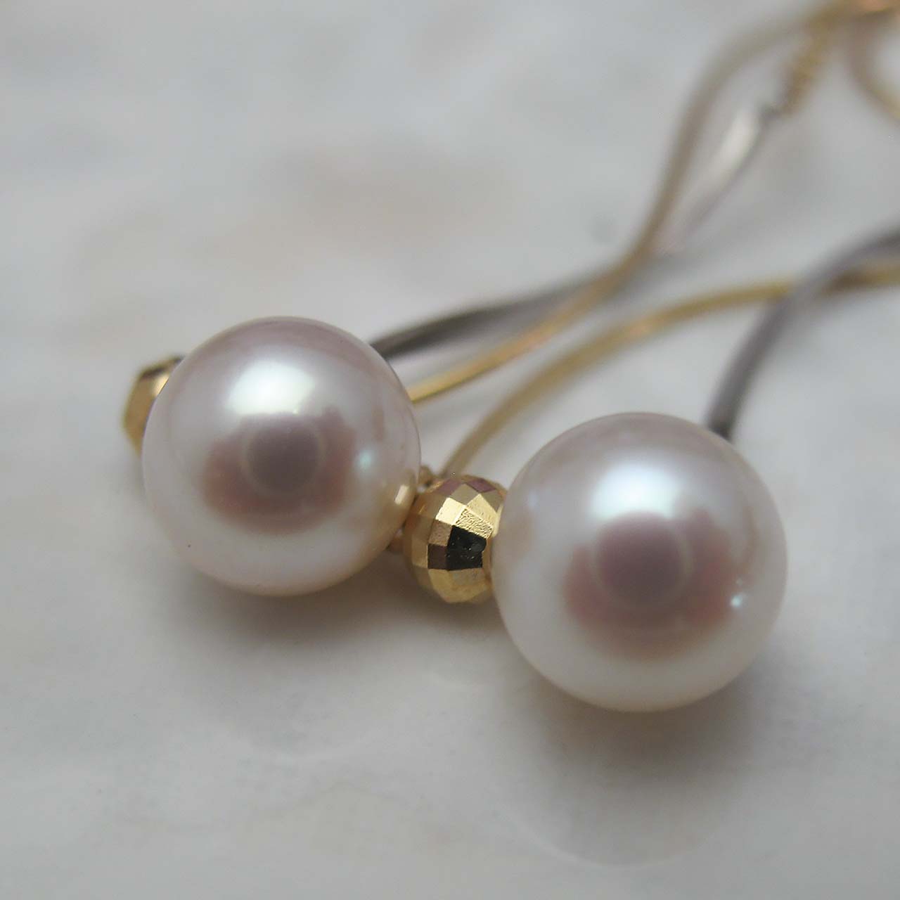 K10・PT900あこや真珠ピアス - 画像 (3)