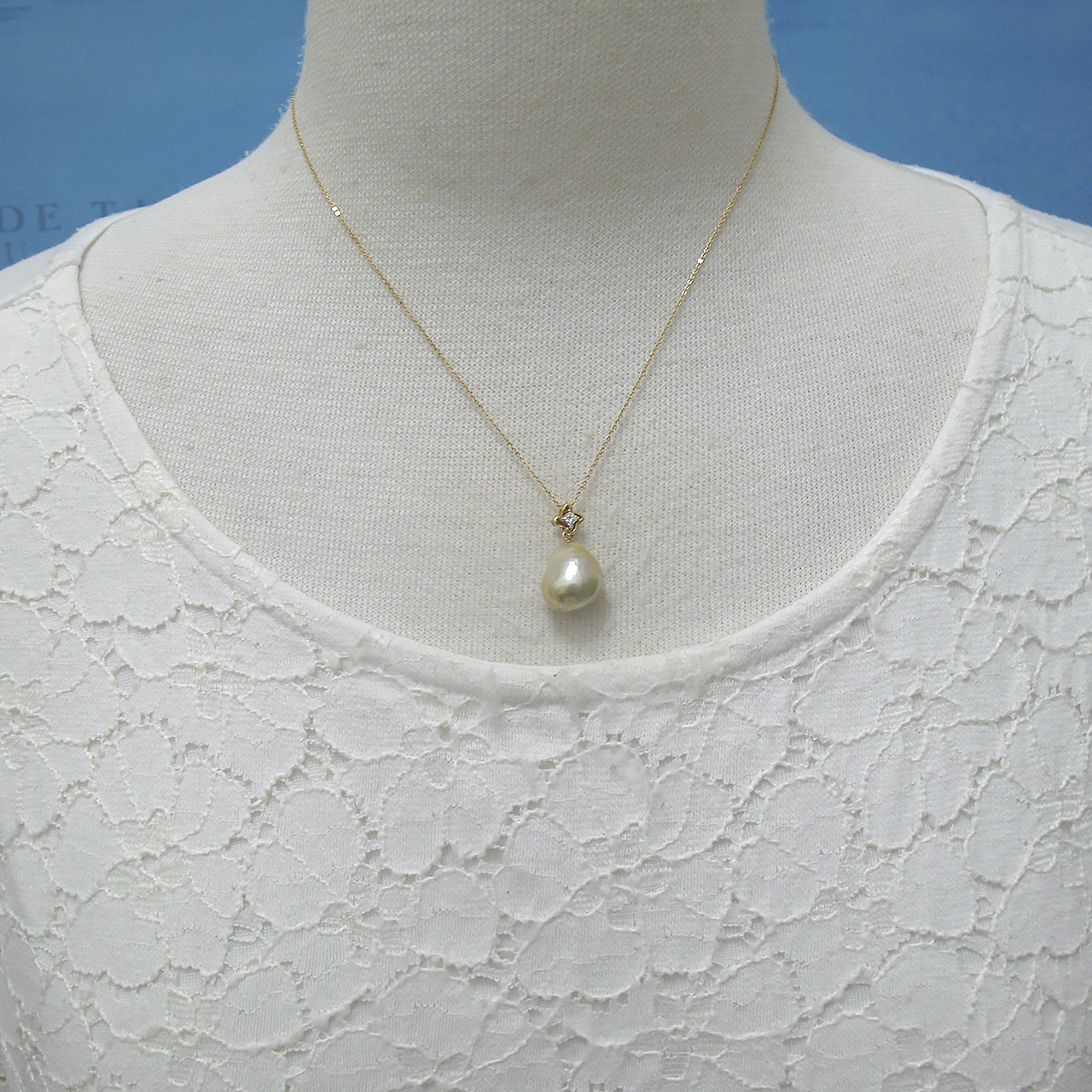 K18南洋白蝶ケシペンダント - 画像 (7)