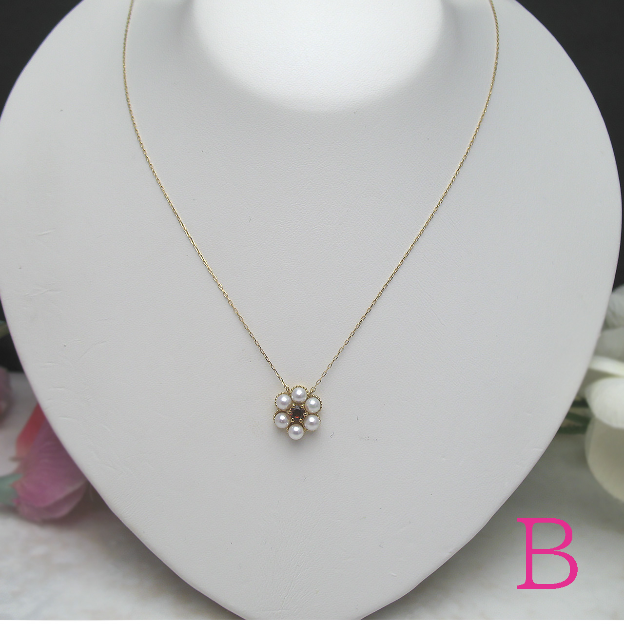 K18あこや&色石ペンダント チェーン付き TK-13444・TK-13532 - 画像 (3)