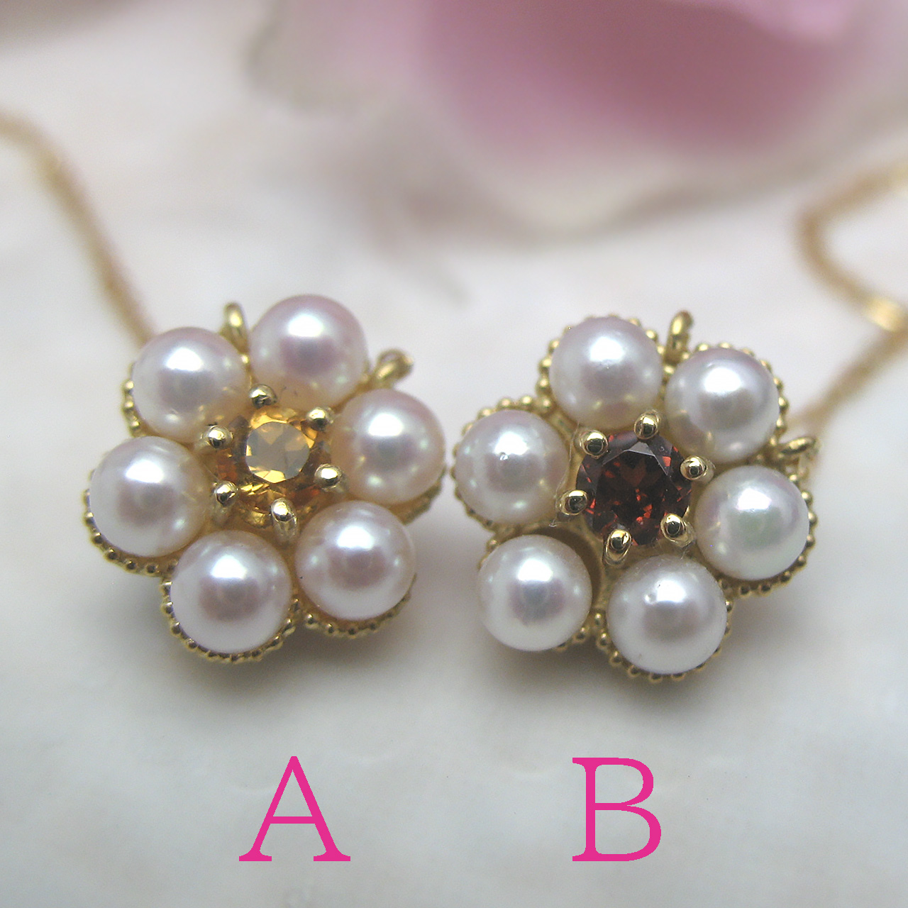 K18あこや&色石ペンダント チェーン付き TK-13444・TK-13532 - 画像 (9)