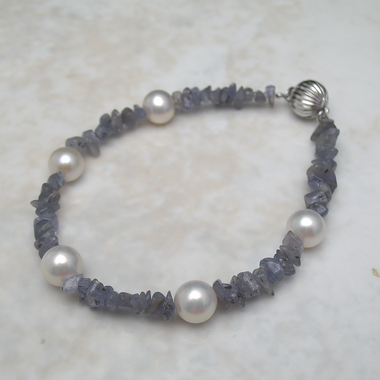 淡水&タンザナイトブレスSV - 画像 (2)