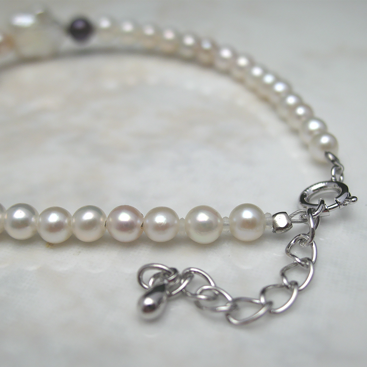 fromseaオリジナル あこや&淡水真珠ブレスSV - 画像 (4)