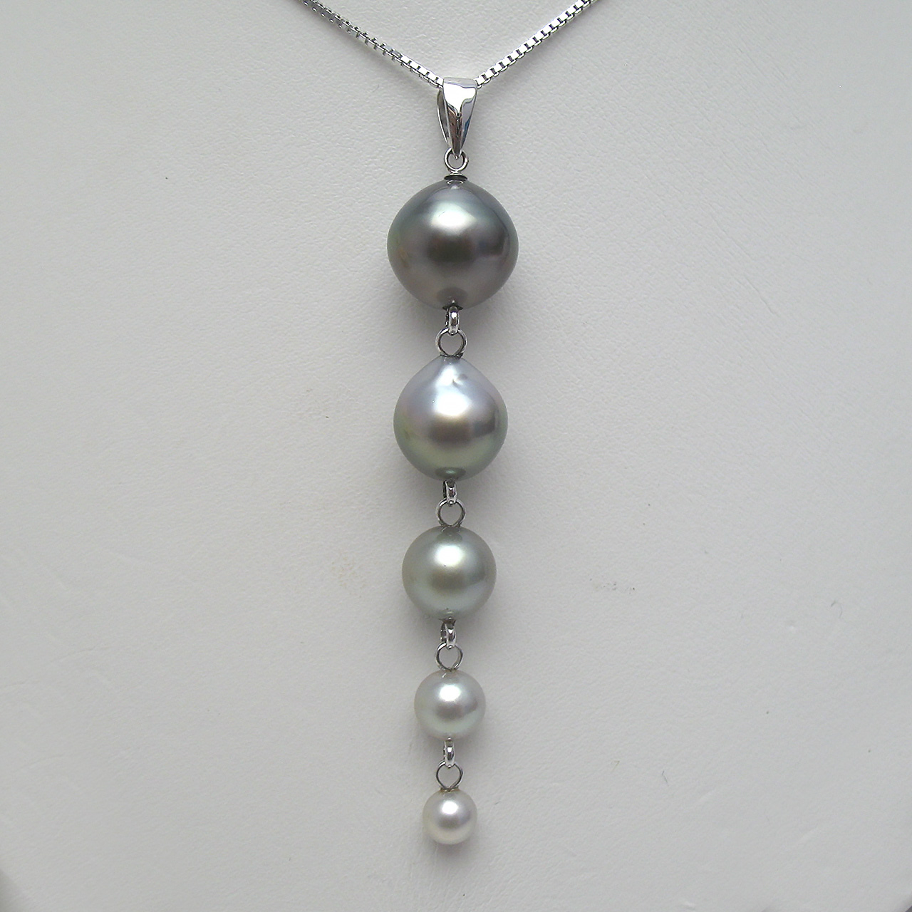 K14WG/SV5個付きペンダント・A - 画像 (3)