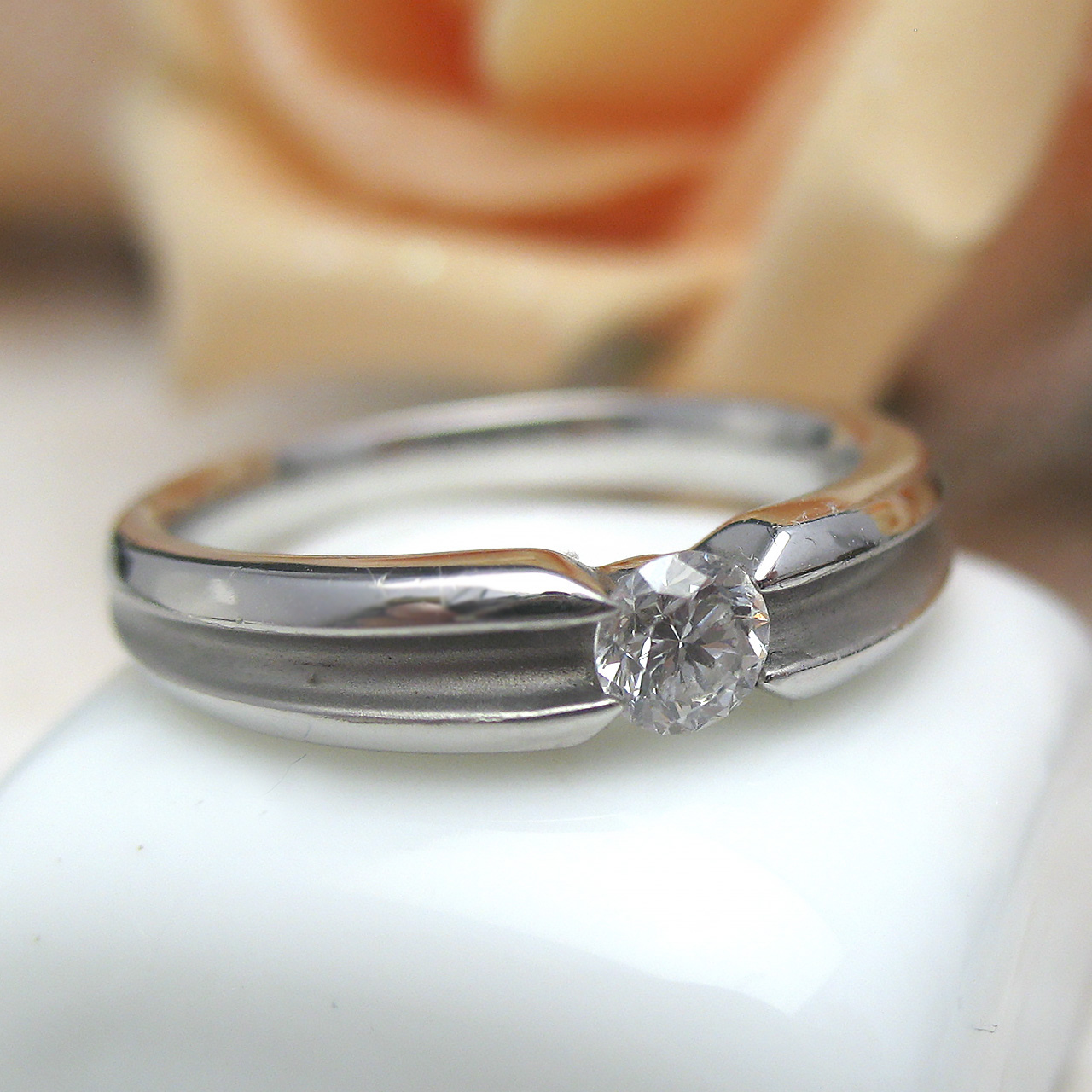 Bijoux fromsea Pt900 ダイヤリング - 画像 (6)