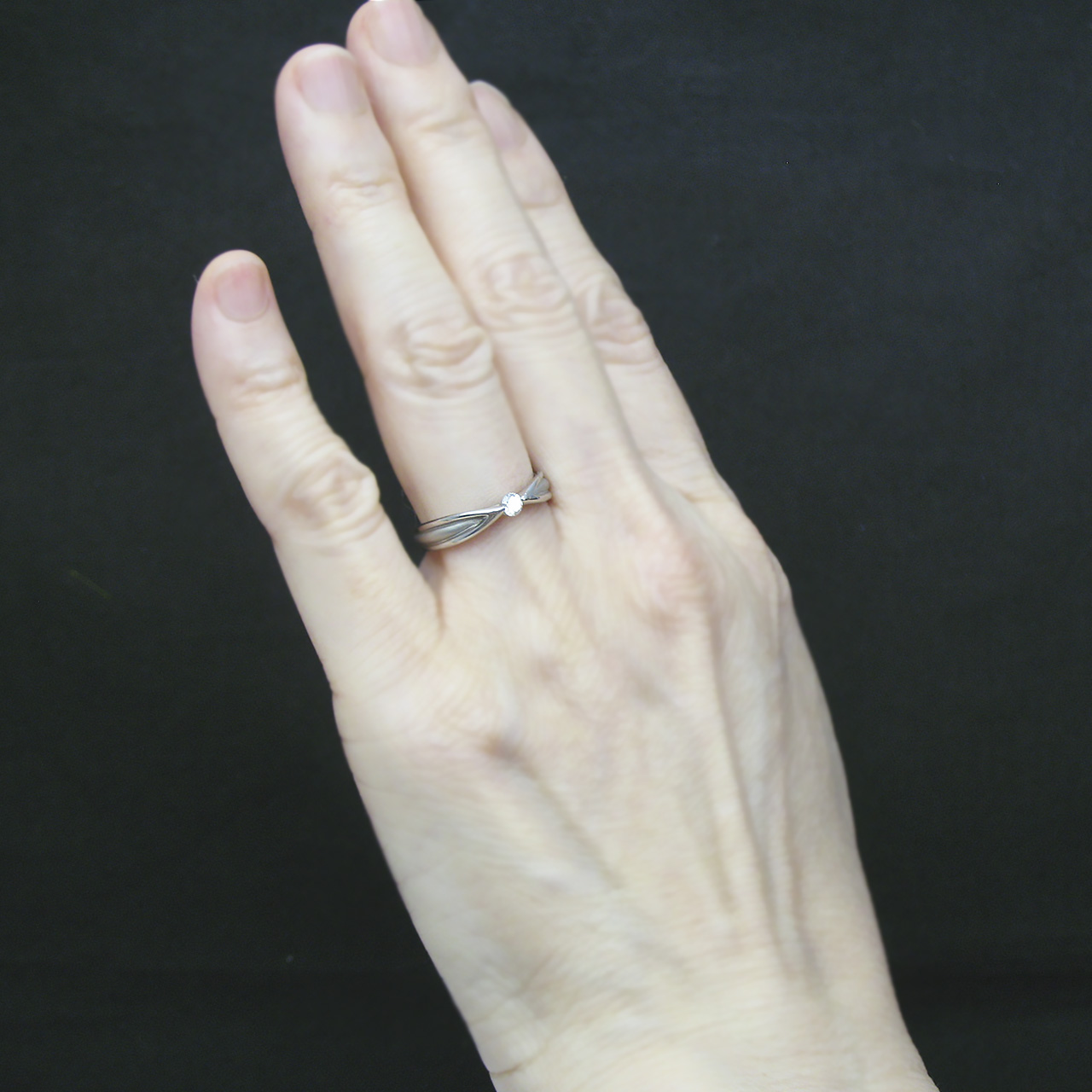 Bijoux fromsea Pt900ダイヤリング No.5 - 画像 (7)