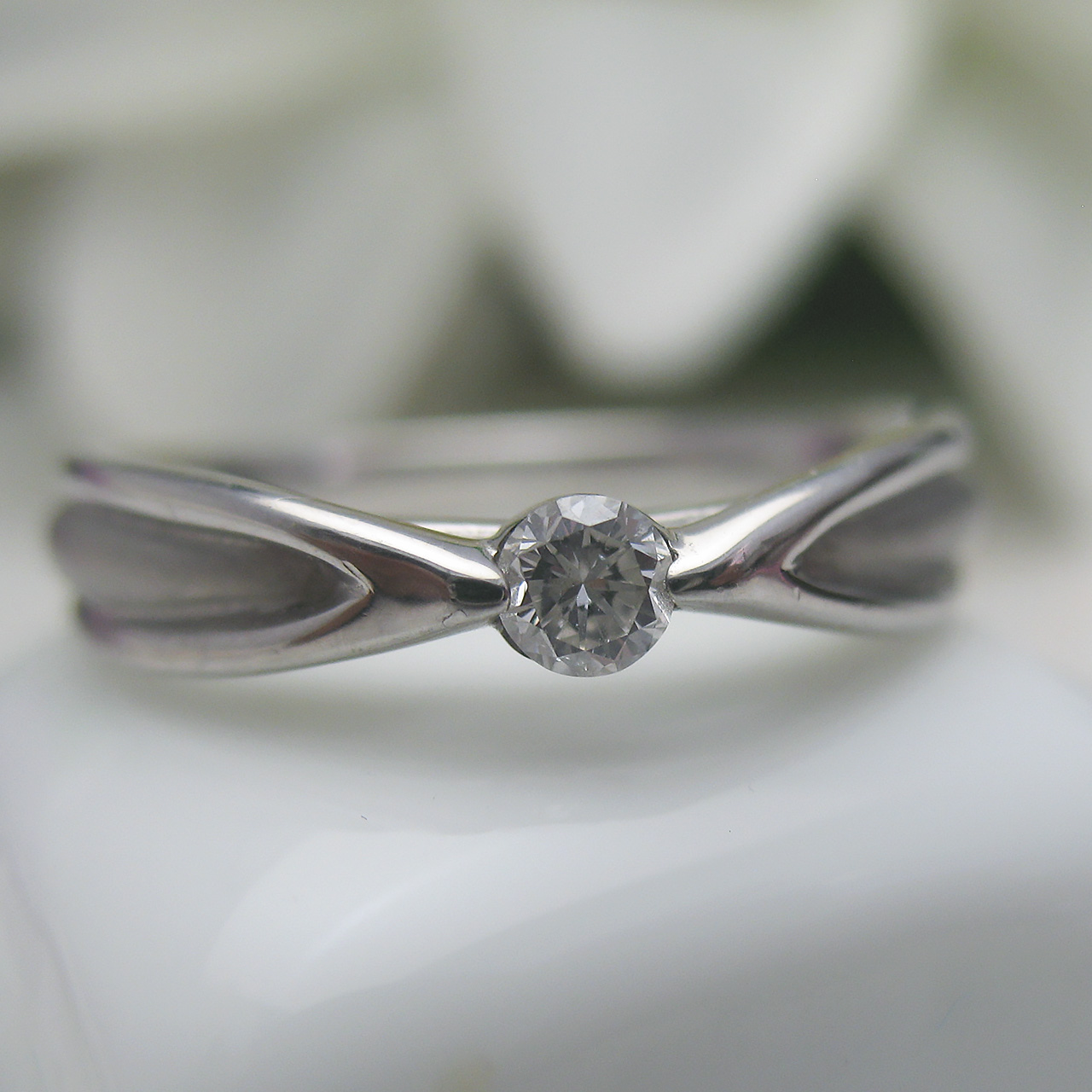 Bijoux fromsea Pt900ダイヤリング No.5 - 画像 (6)