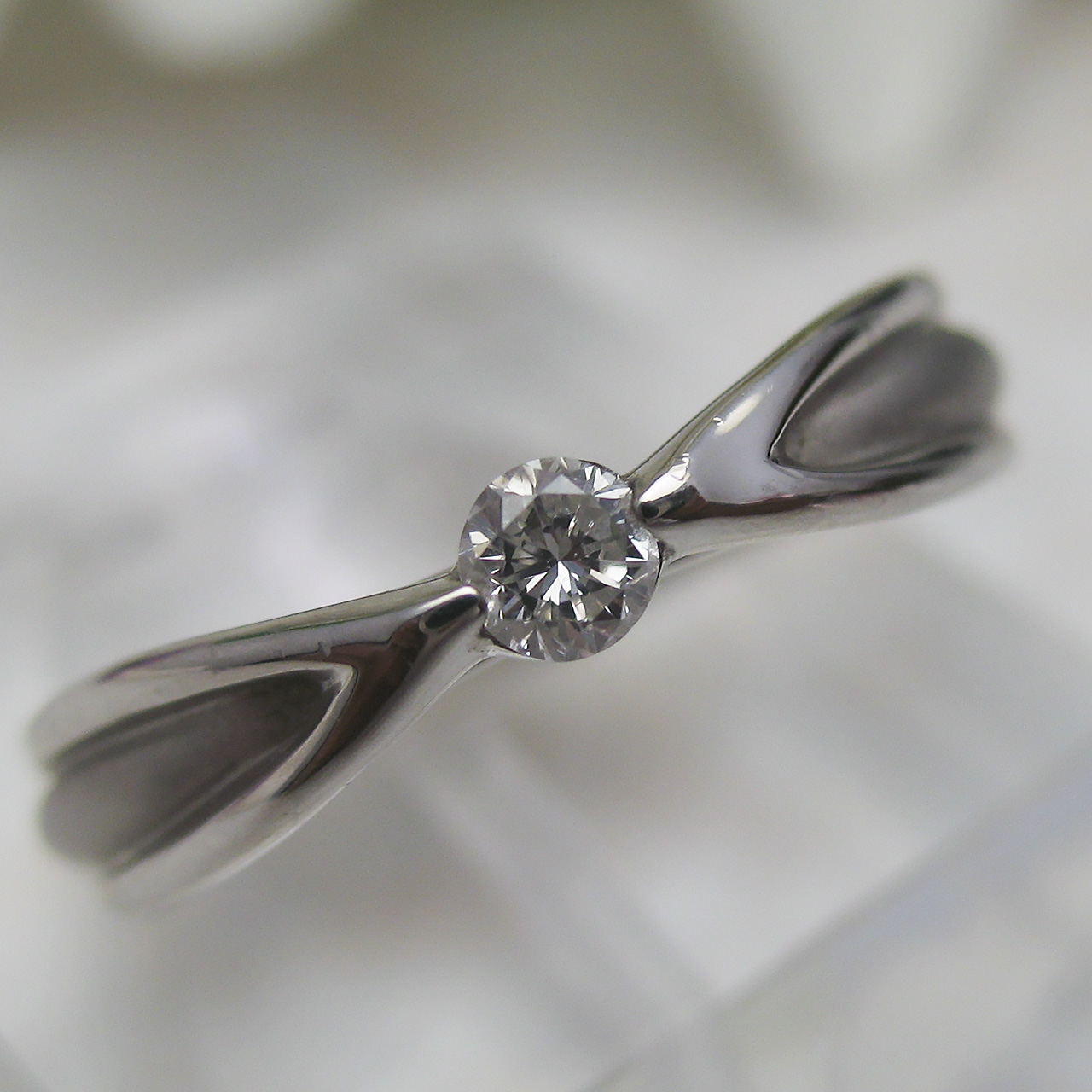 Bijoux fromsea Pt900ダイヤリング No.5