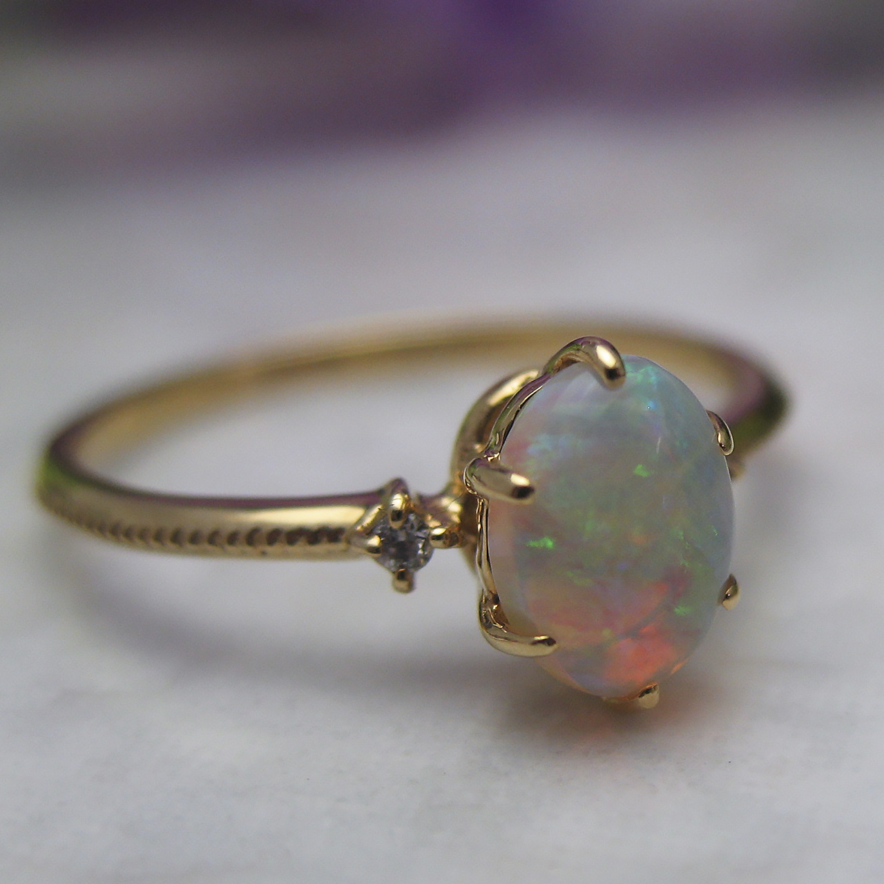 『BijouX　fromsea K18 オパールリング 』 RK-9581 - 画像 (6)