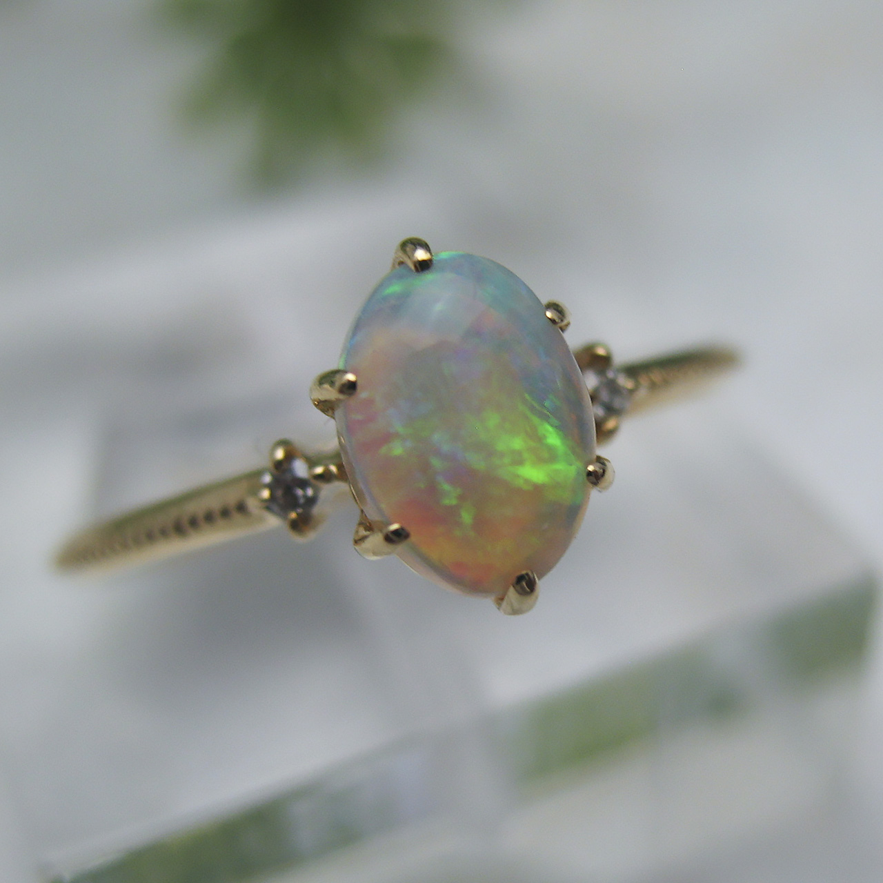 『BijouX fromsea K18 オパールリング 』 RK-9581