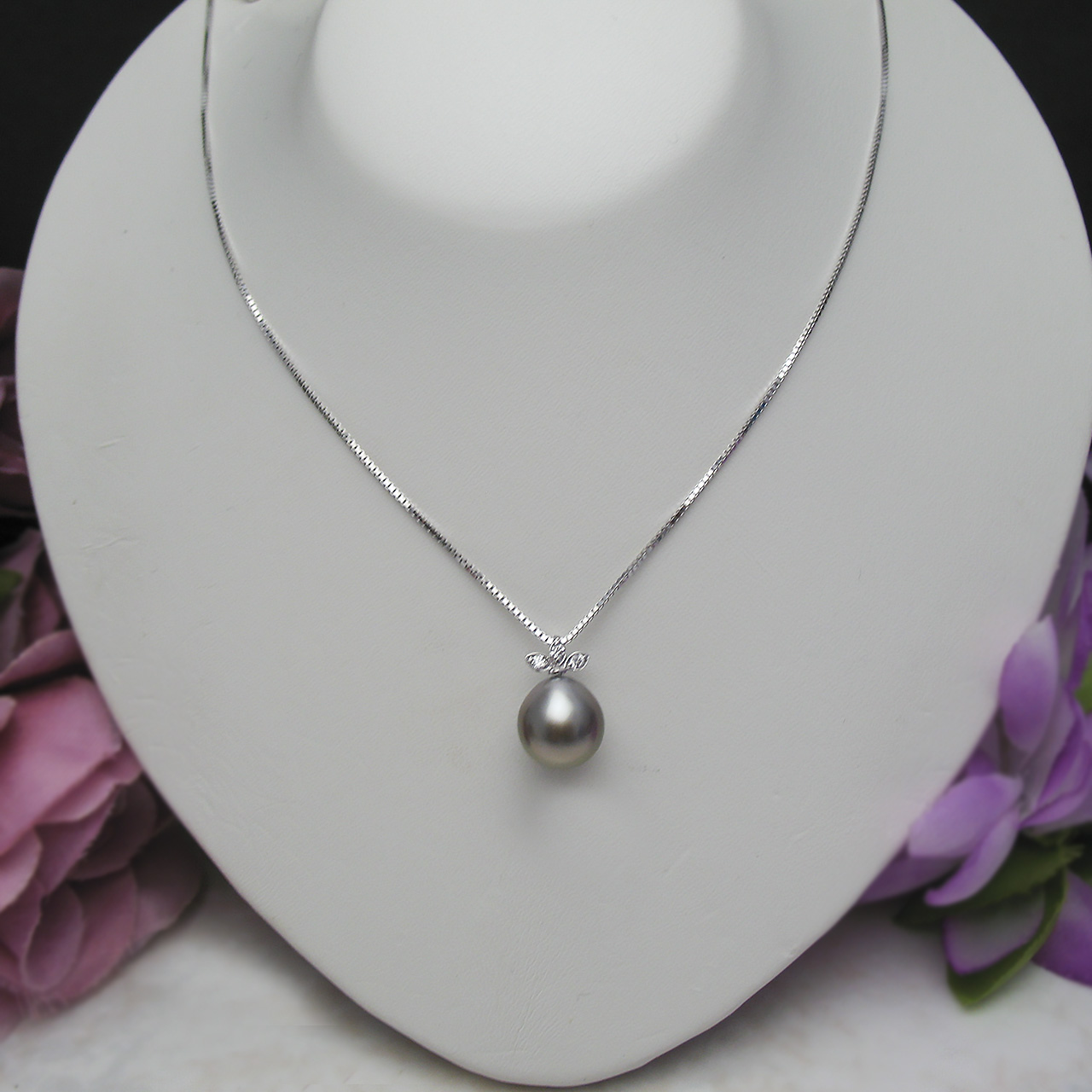 SV黒蝶真珠10ミリペンダントトップ - 画像 (2)