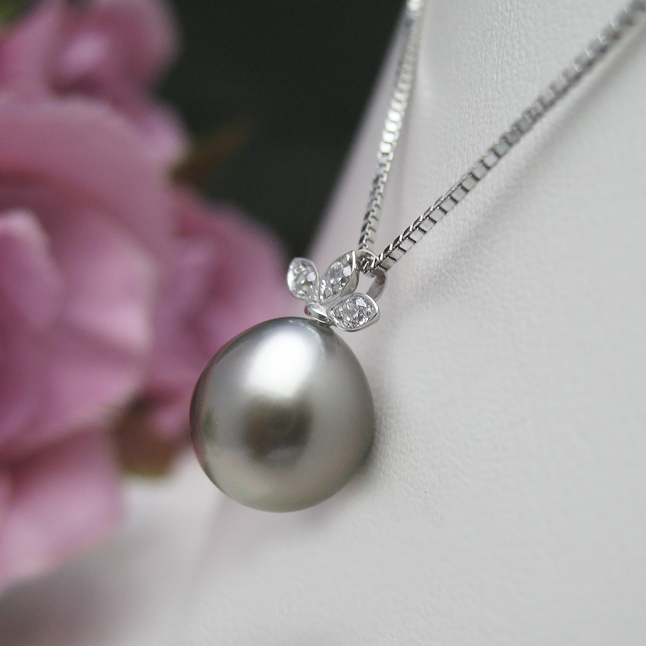 SV黒蝶真珠10ミリペンダントトップ - 画像 (4)