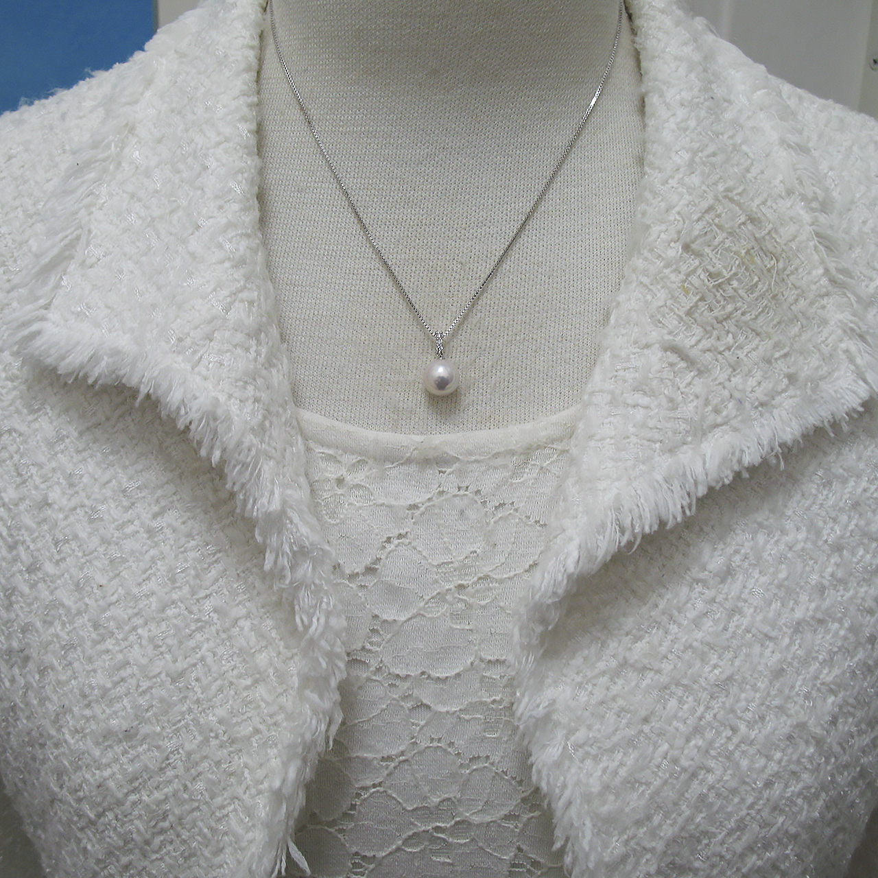 PT900あこや真珠9.5ミリペンダント - 画像 (6)