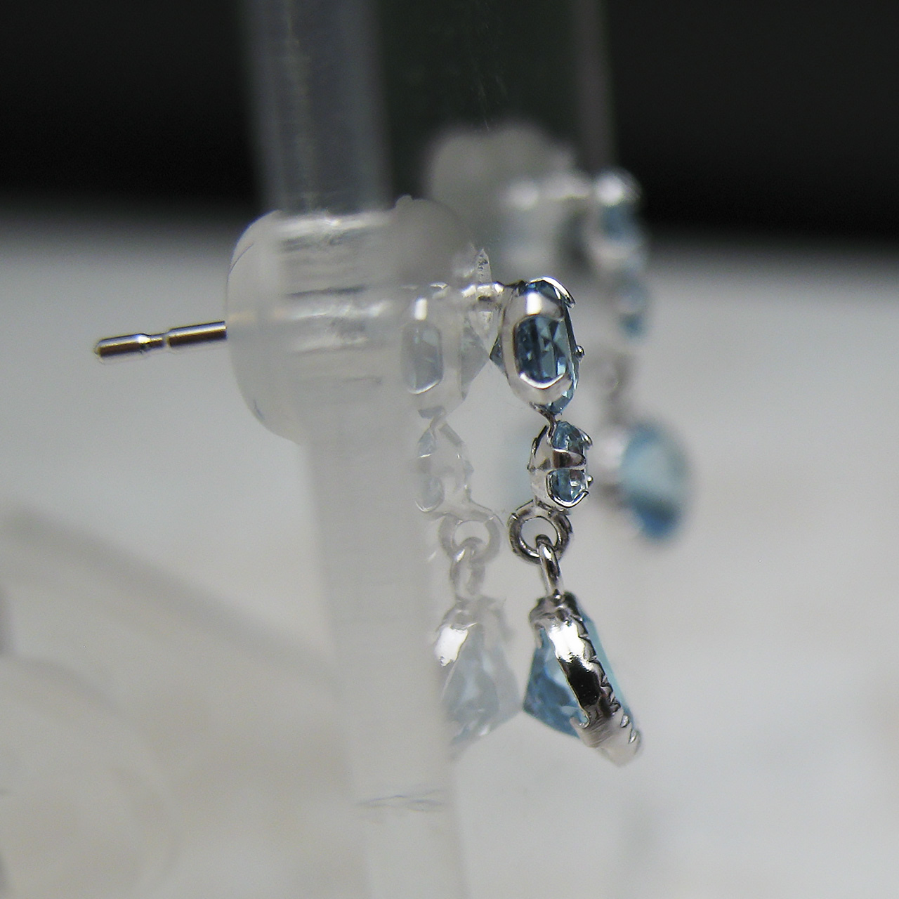 Bijoux fromsea K10WGブルートパーズピアス　MDS6349B - 画像 (3)