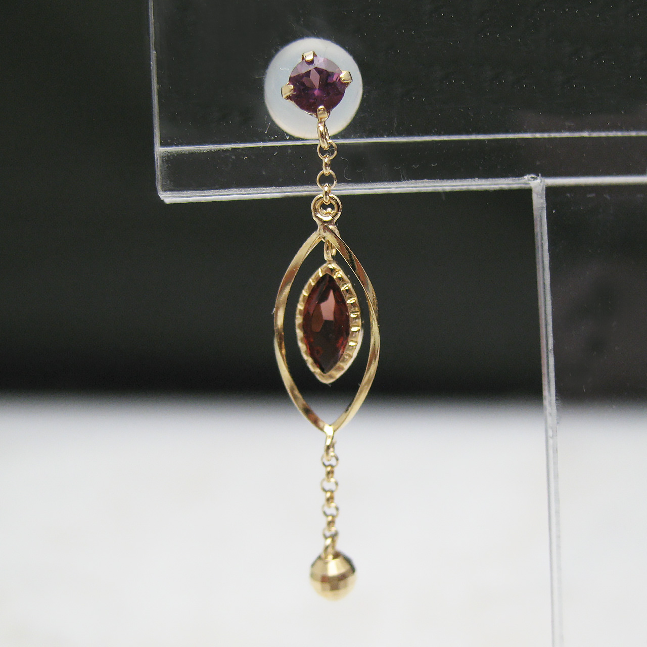 K18ロードライトガーネット&ガーネットピアス RV2984GR - 画像 (3)