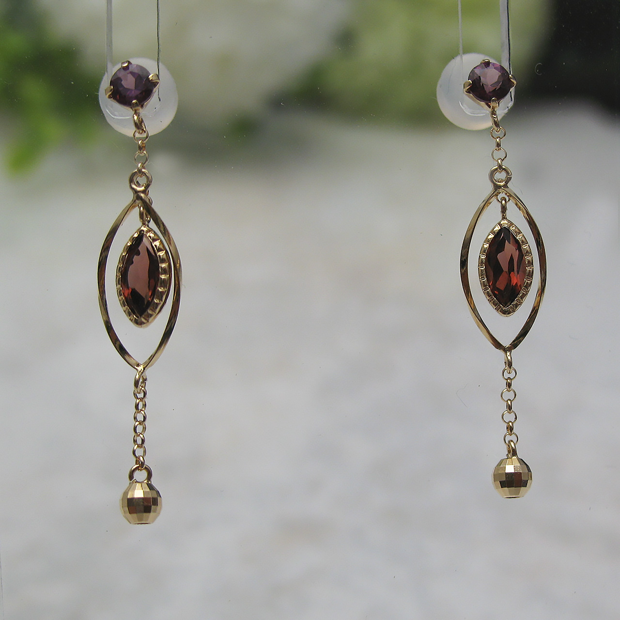 K18ロードライトガーネット&ガーネットピアス RV2984GR - 画像 (2)