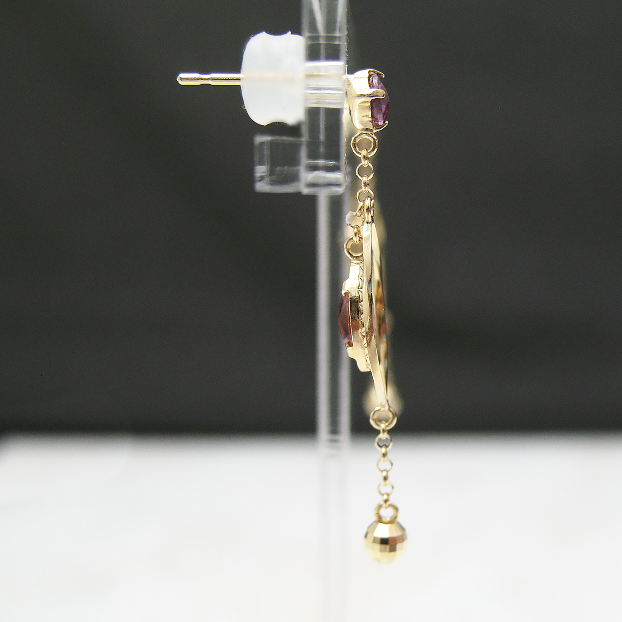 K18ロードライトガーネット&ガーネットピアス RV2984GR - 画像 (4)