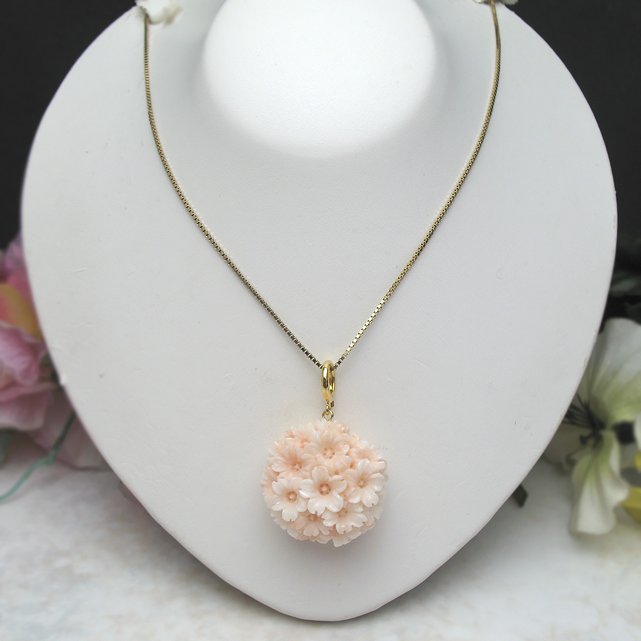 Bijoux fromsea  白珊瑚ペンダント - 画像 (2)