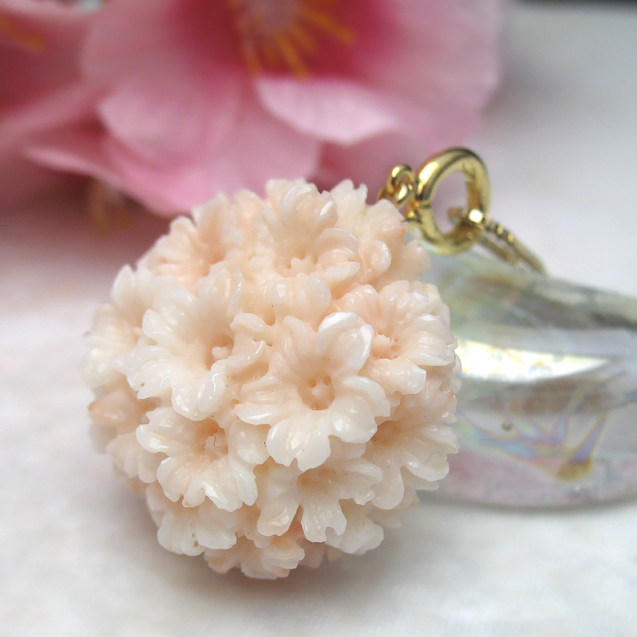 Bijoux fromsea  白珊瑚ペンダント - 画像 (6)