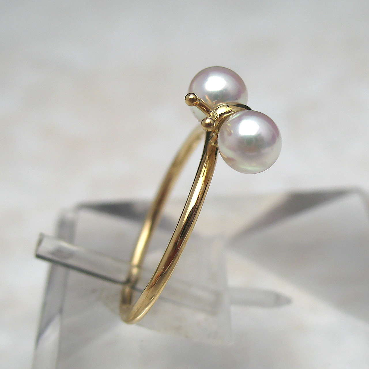 『K18あこや蝶々リング』 - 画像 (3)