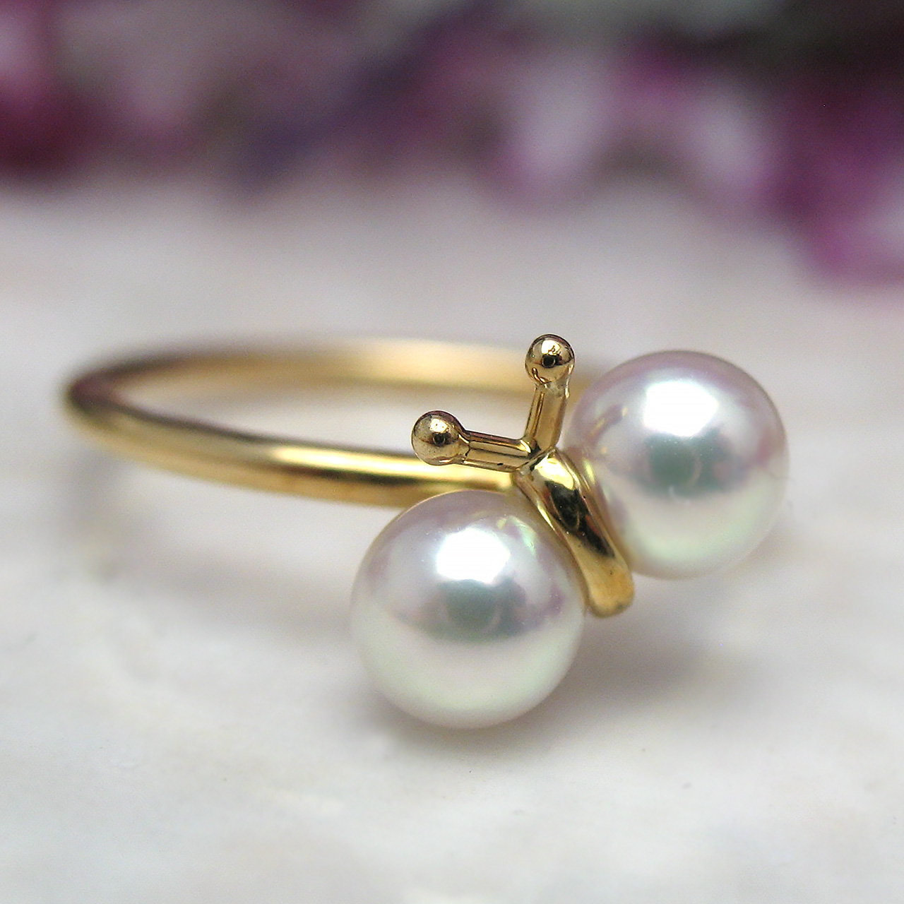 『K18あこや蝶々リング』 - 画像 (6)