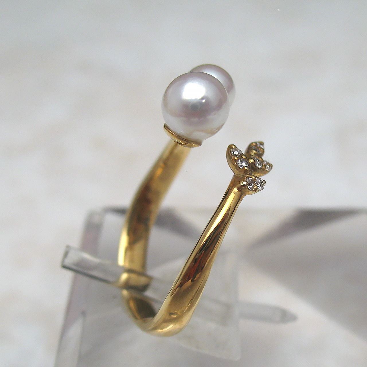 K18あこやベビーパールリング　KRMN00297 - 画像 (3)