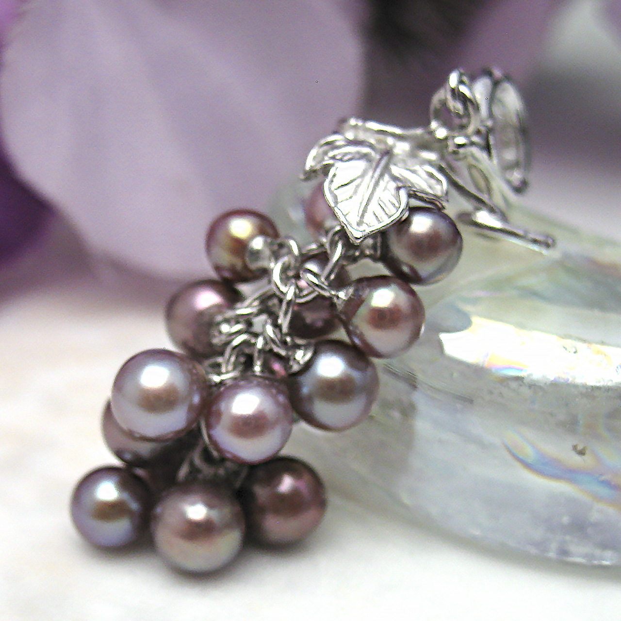 fromseaオリジナル淡水真珠葡萄ペンダントSV - 画像 (5)