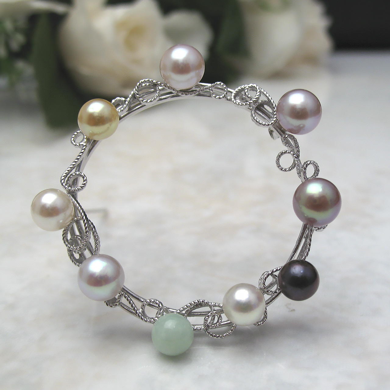 『 from sea サークルブローチ 』