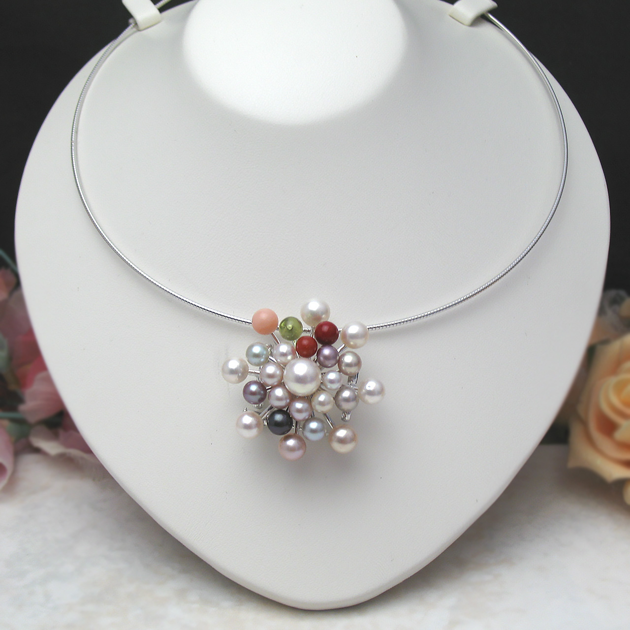 『ランタナ』<br>帯止め兼ブローチ・ペンダント - 画像 (2)