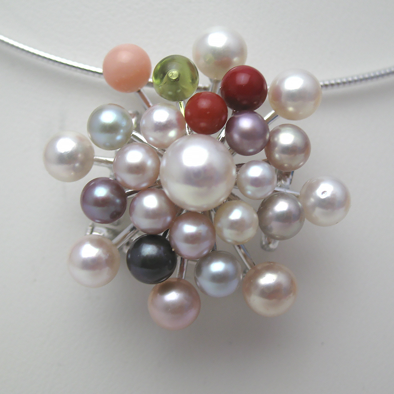 『ランタナ』<br>帯止め兼ブローチ・ペンダント - 画像 (3)