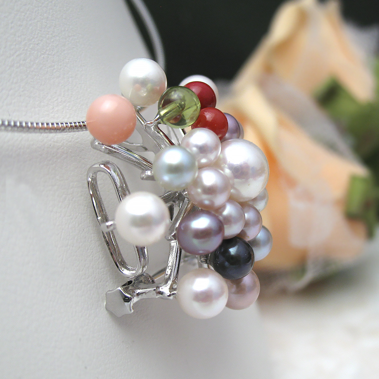 『ランタナ』<br>帯止め兼ブローチ・ペンダント - 画像 (4)