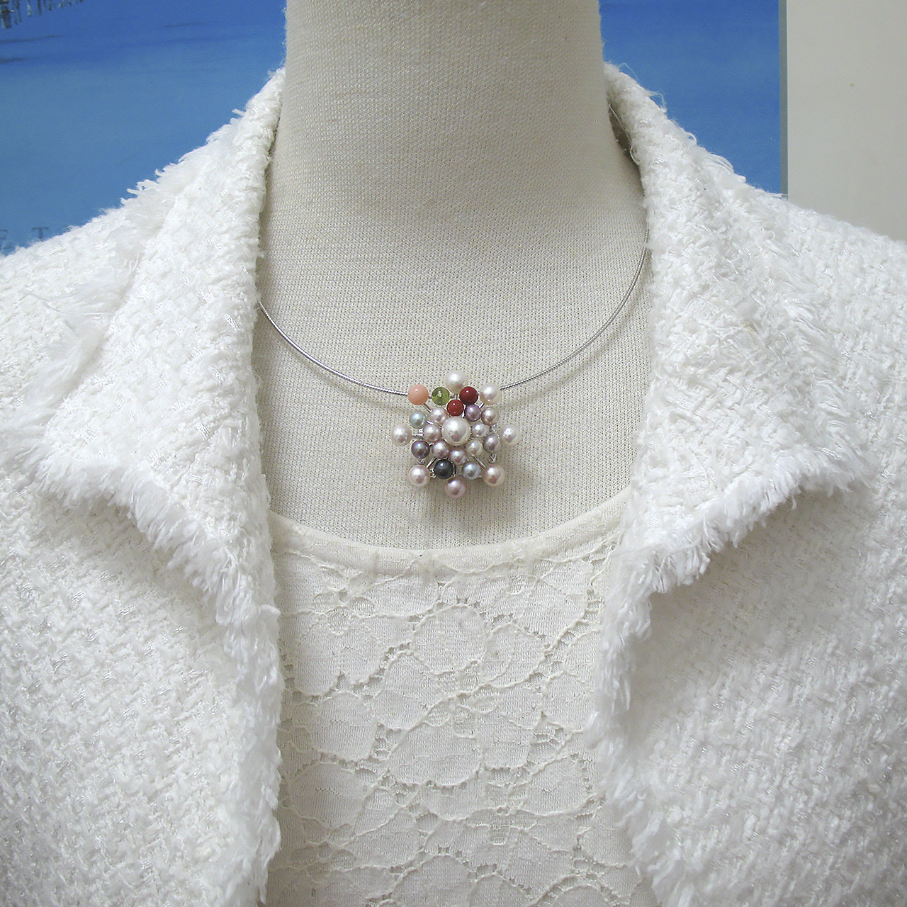 『ランタナ』<br>帯止め兼ブローチ・ペンダント - 画像 (7)