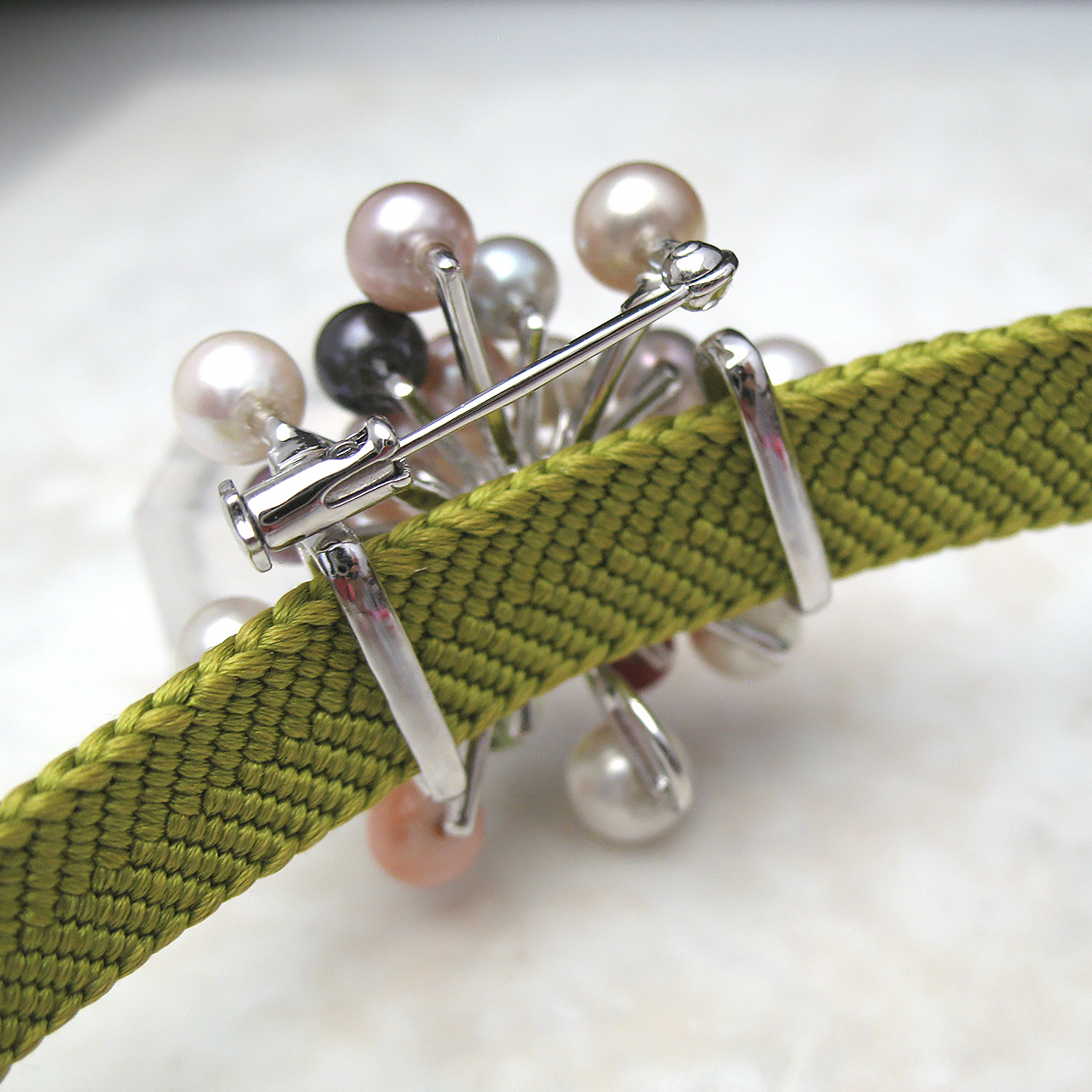 『ランタナ』<br>帯止め兼ブローチ・ペンダント - 画像 (9)