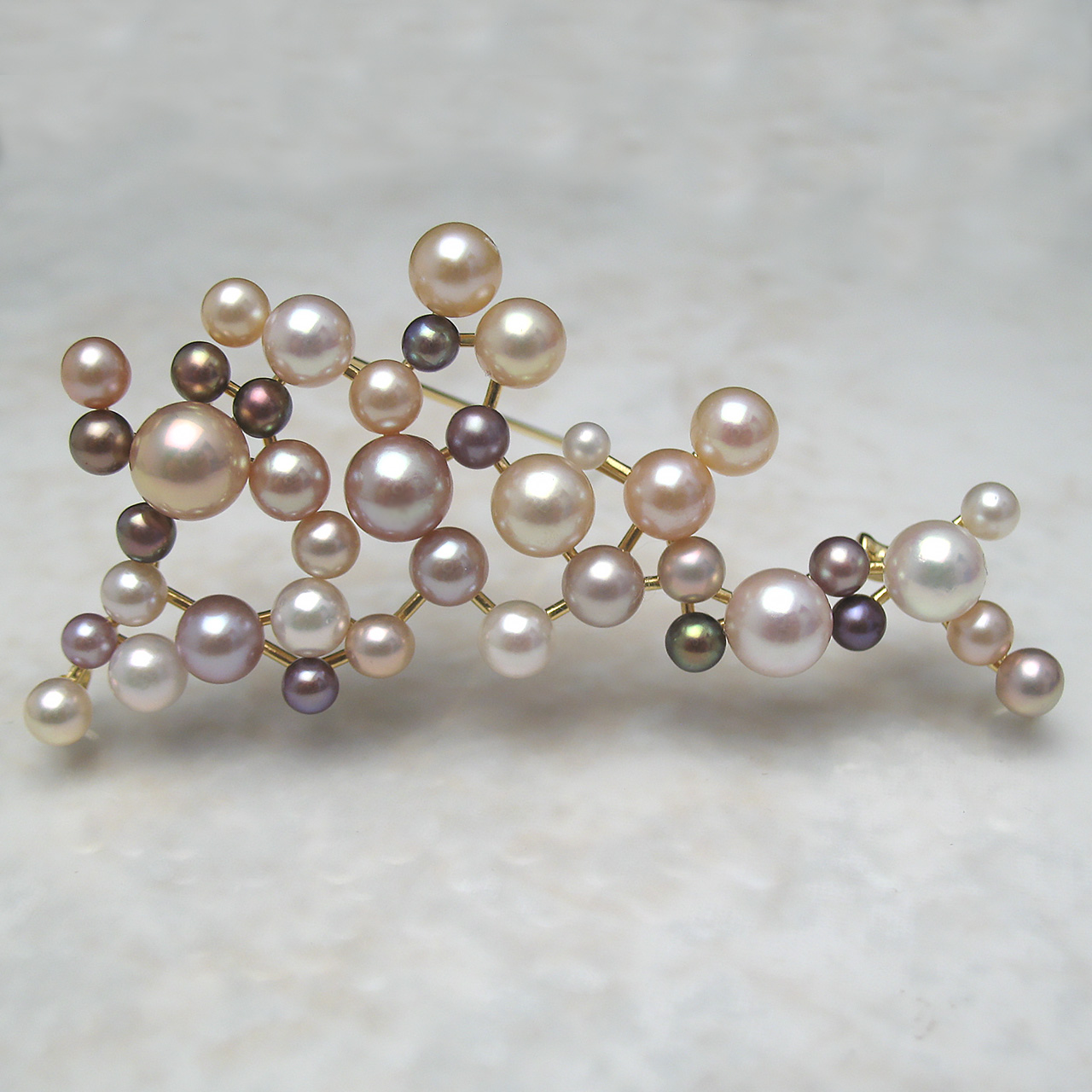 ブローチ「星団プレアデス」 - 画像 (2)