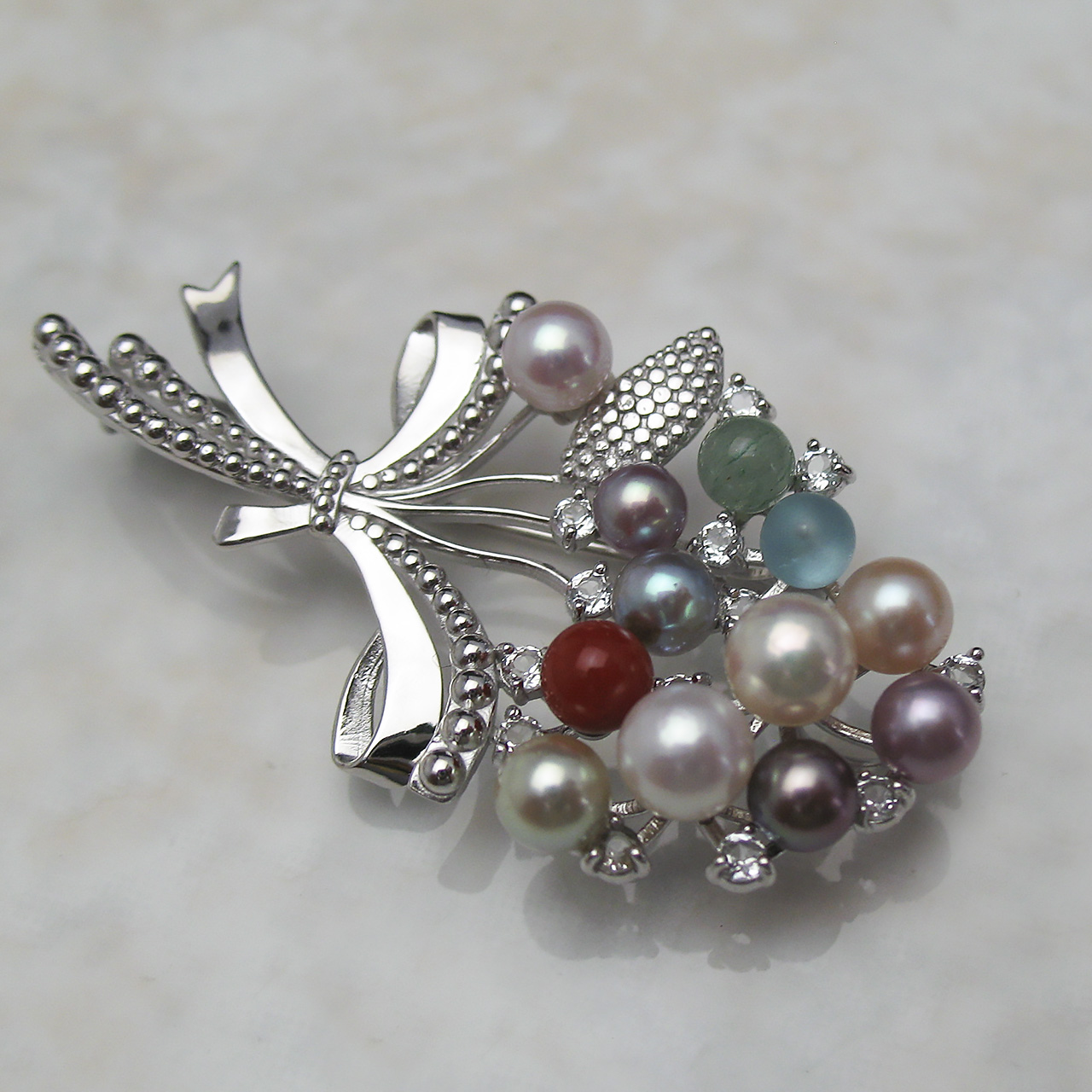 『花束』ブローチ兼ペンダント - 画像 (3)