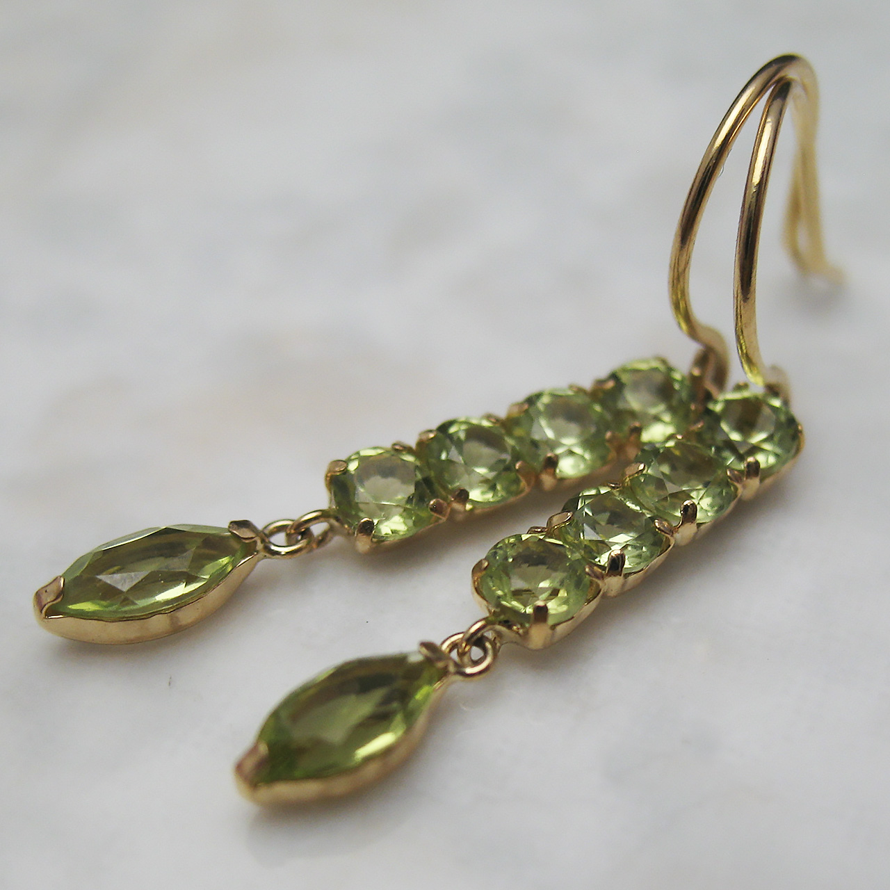 Bijoux fromsea　 K18ペリドットピアス　PE-3165 - 画像 (6)