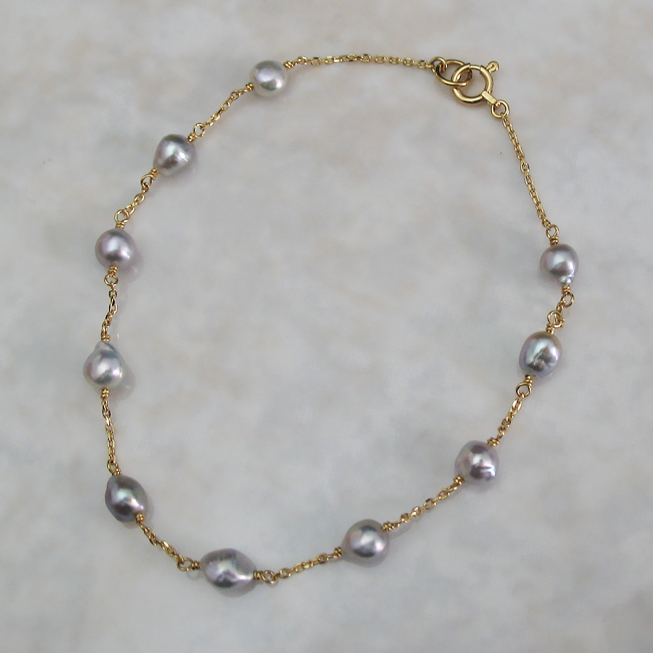 K18あこやケシブレス  KR70703 - 画像 (2)