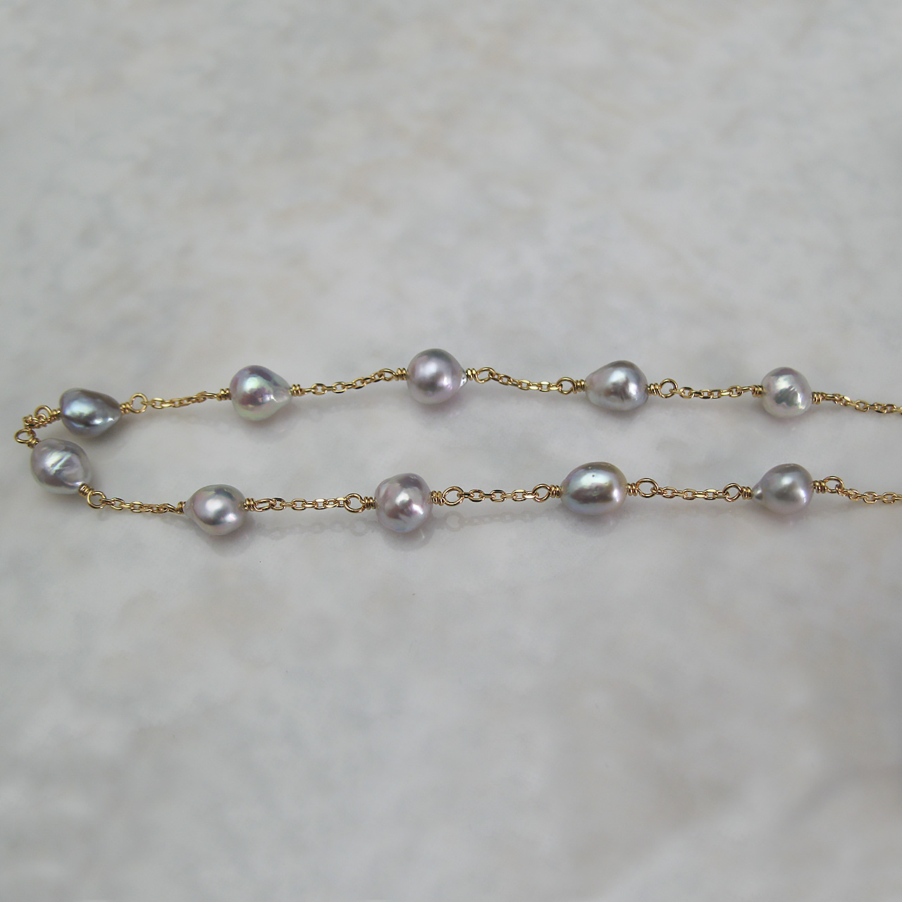 K18あこやケシブレス  KR70703 - 画像 (4)