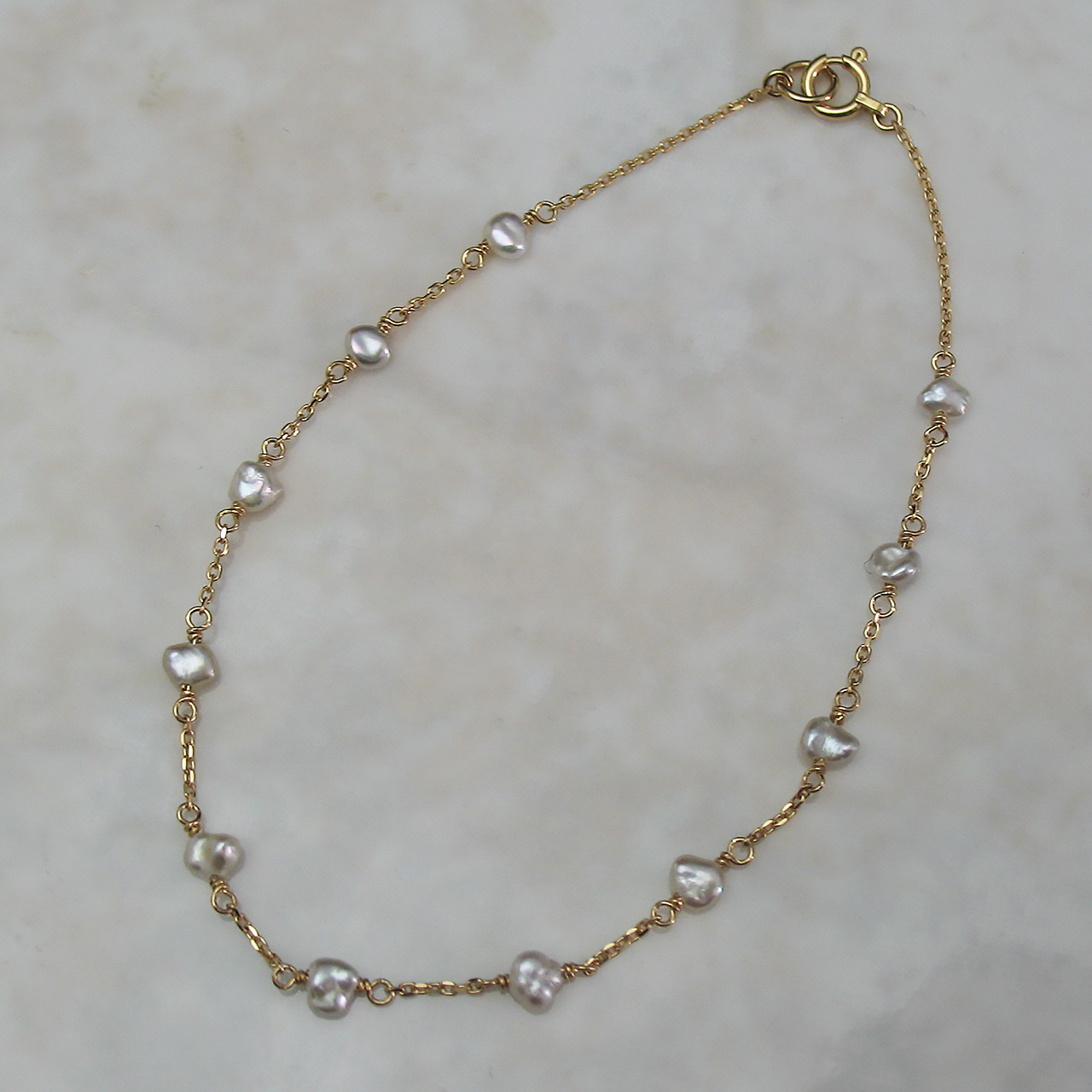 K18あこやケシブレス  KR70924 - 画像 (2)