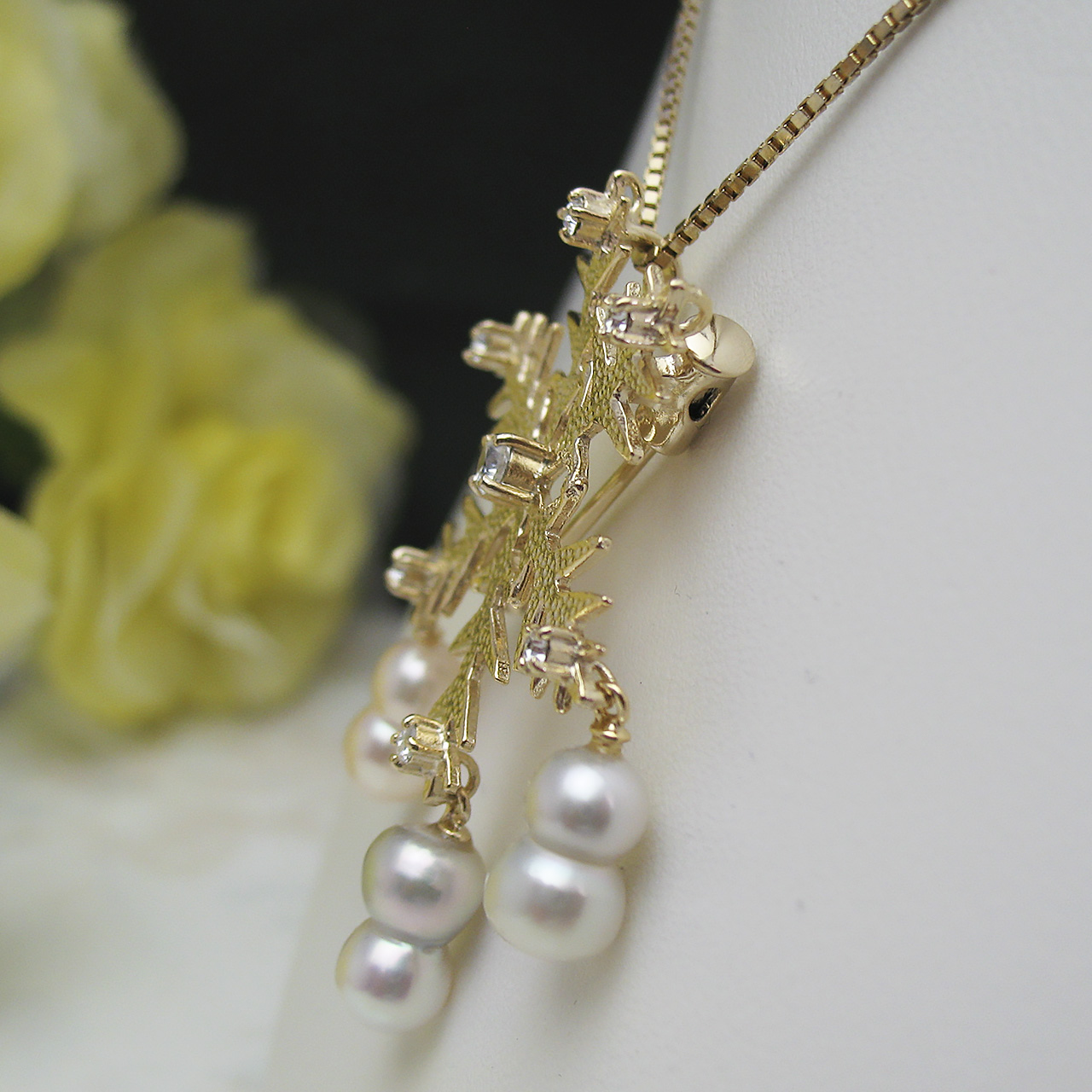 「降り積もる夢」 ブローチ兼ペンダント　雪だるま編　 - 画像 (4)