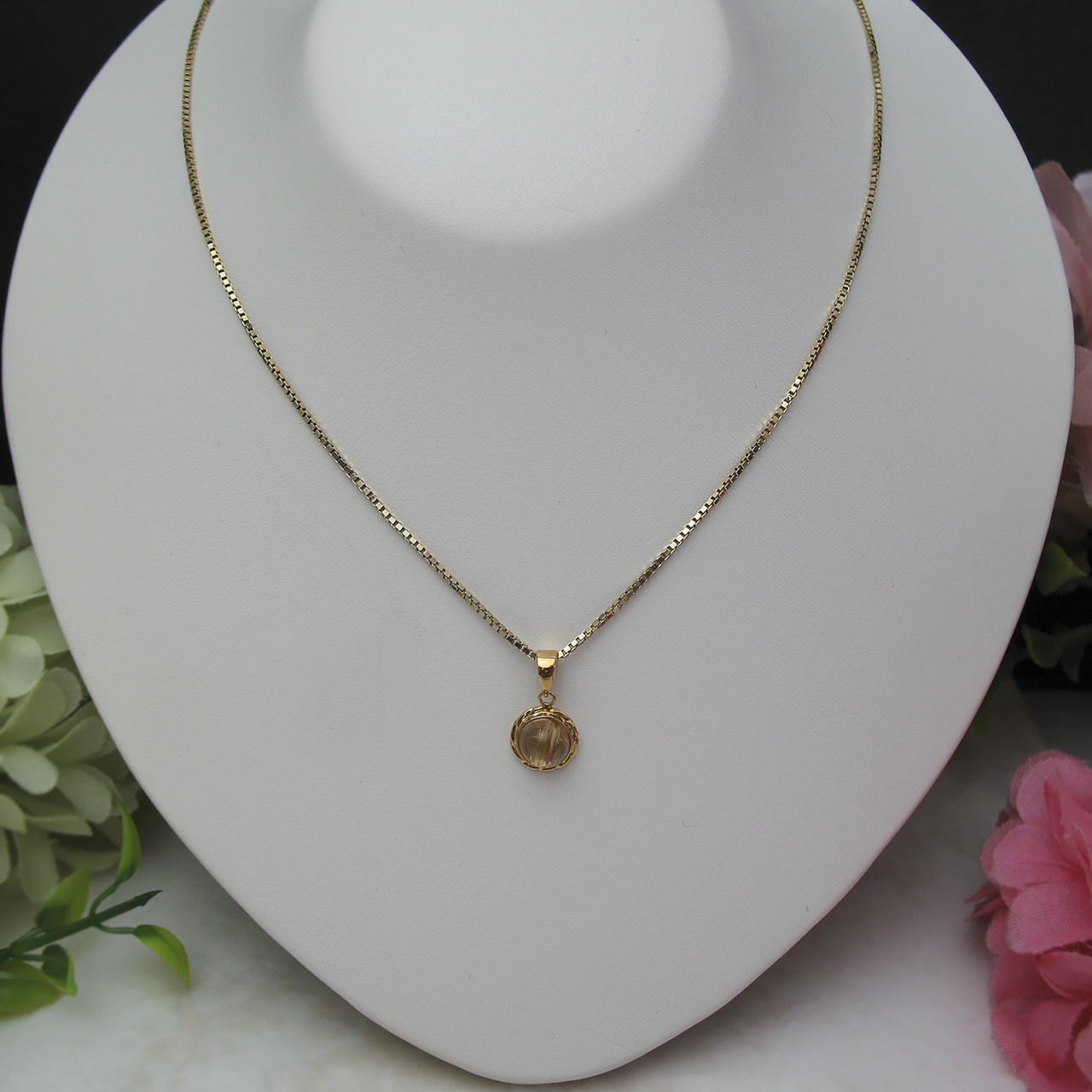 K18ルチルペンダント - 画像 (2)