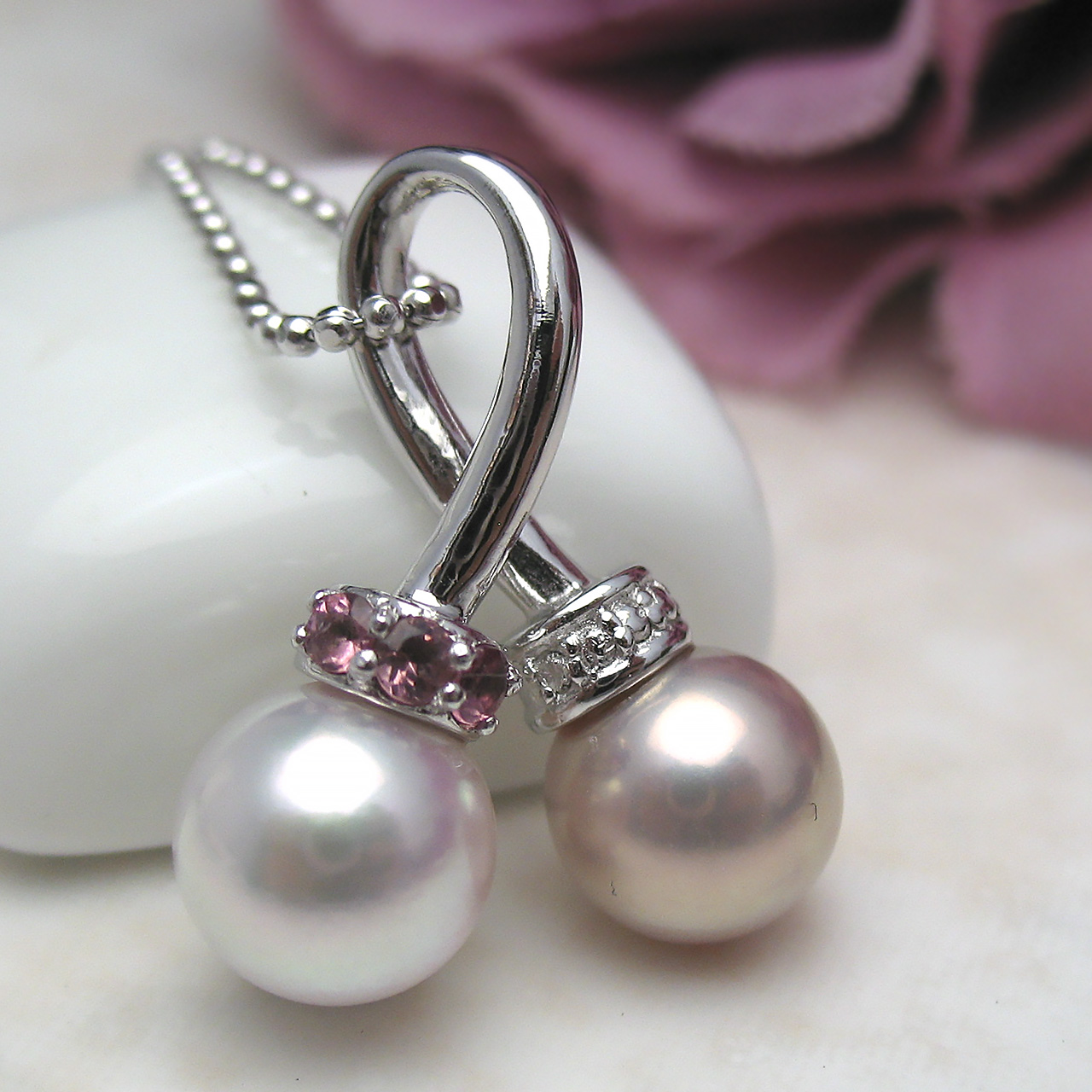 SVあこや&淡水2コちゃんペンダント