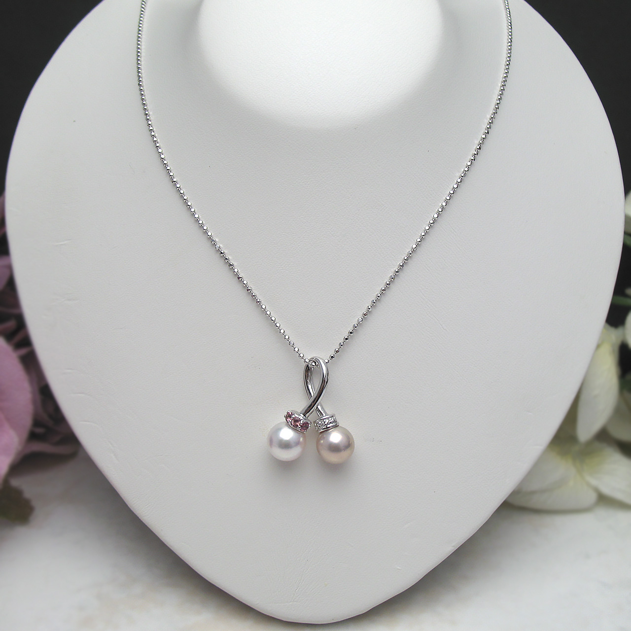 SVあこや&淡水2コちゃんペンダント - 画像 (2)