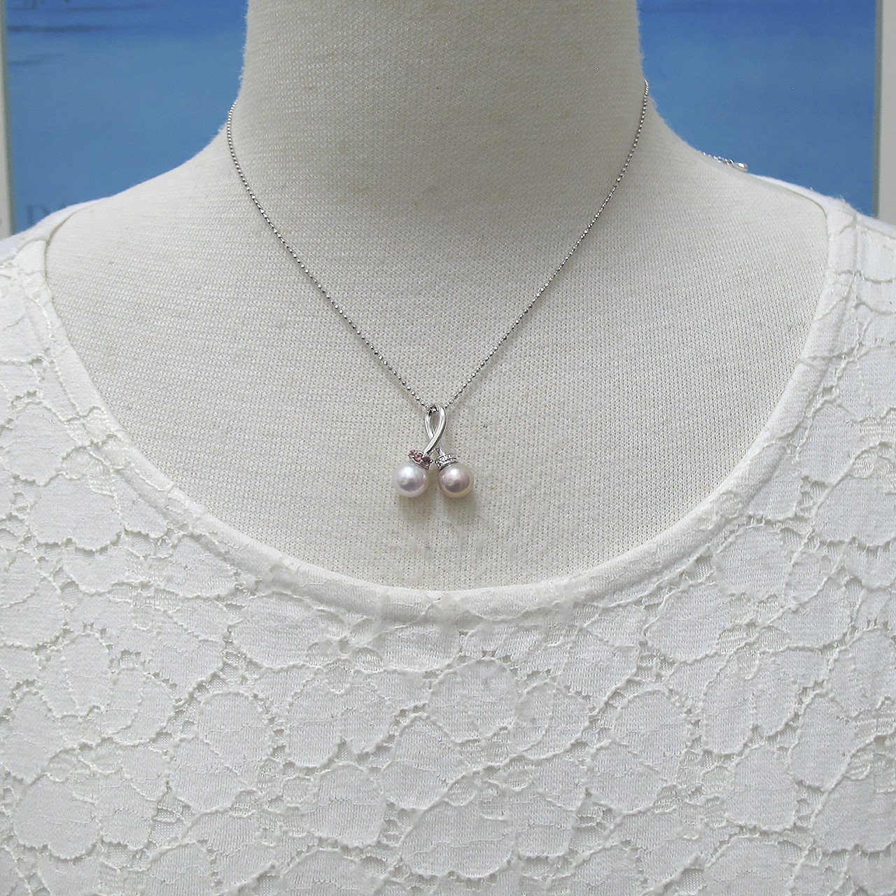 SVあこや&淡水2コちゃんペンダント - 画像 (6)